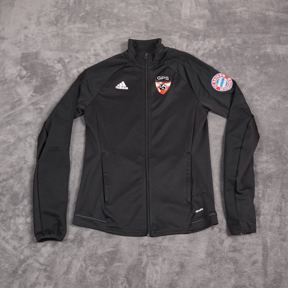 Adidas Jacket Womens Small Black FC Bayern Munchen GPS Soccer Tiro‎ 17 Training